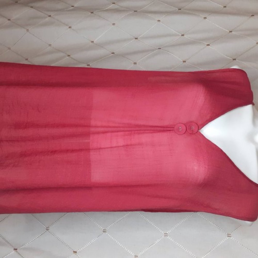Pretty Angel Coral Blouse Size L NWT